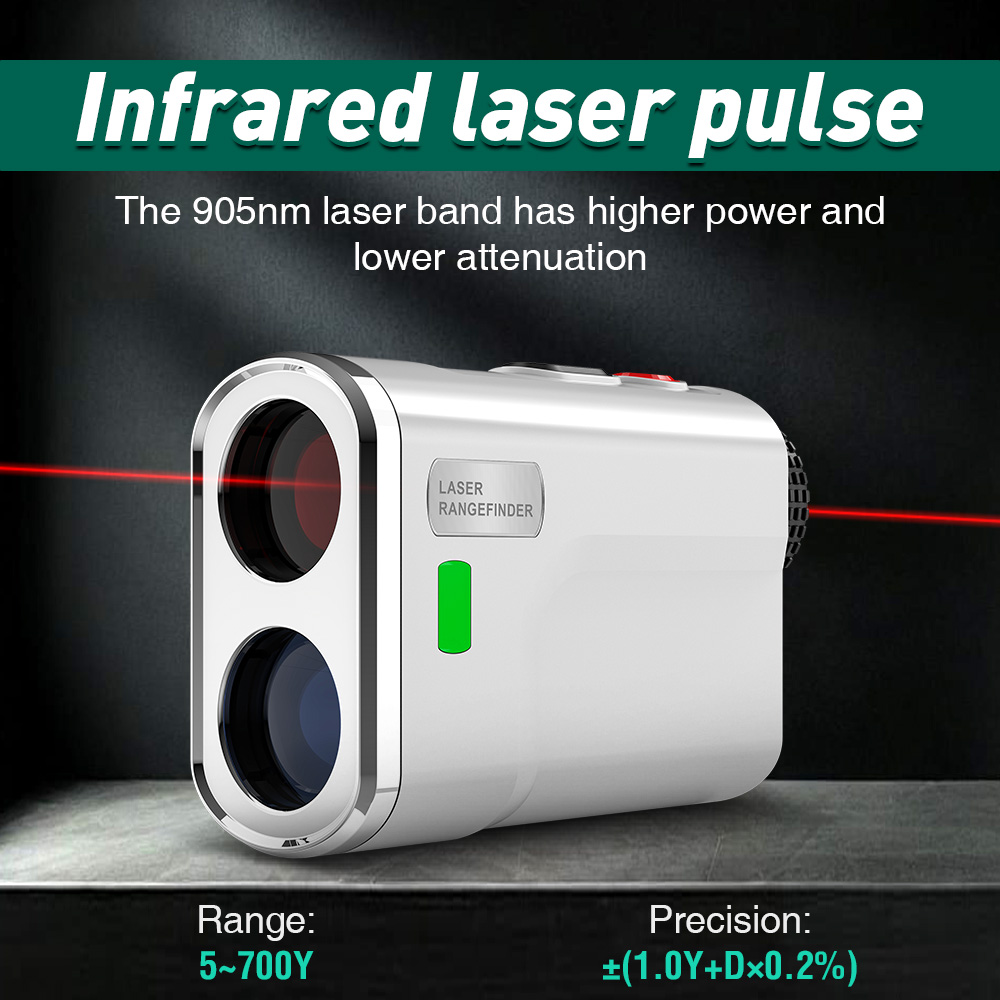 Golf Rangefinder Laser Slope - (ABD Stokları) Golf Mesafe Ölçer 700Y