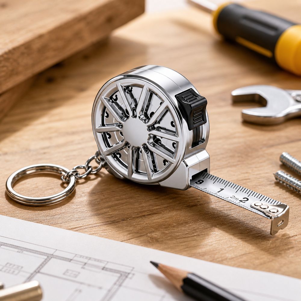 Mini Laser Measure Keychain - 2M Anahtarlık Ölçü Metresi Elektrokaplama Metal