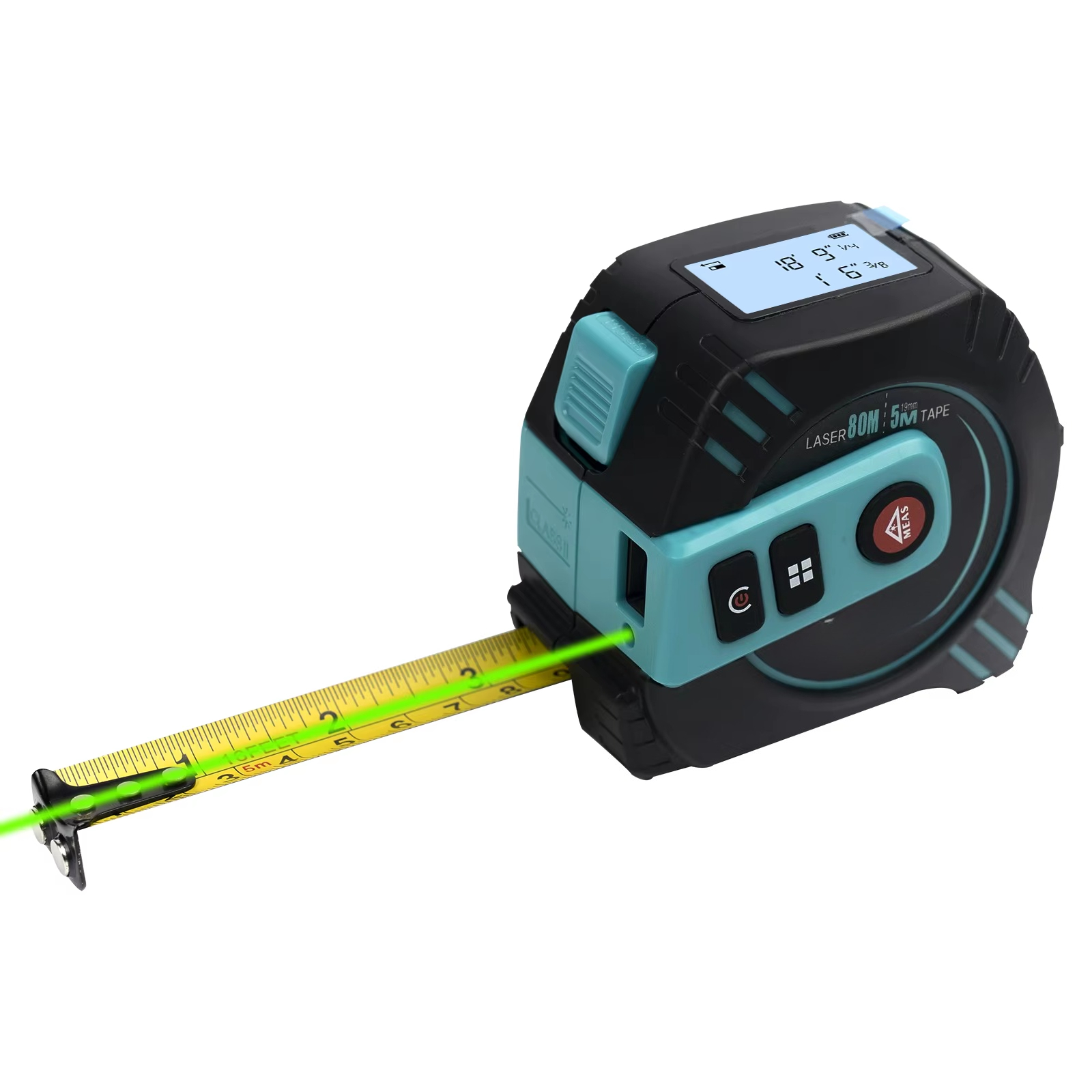 Digital Tape Measure 5M Laser - 40m 80m Lazer Ölçüm Bandı, 5m