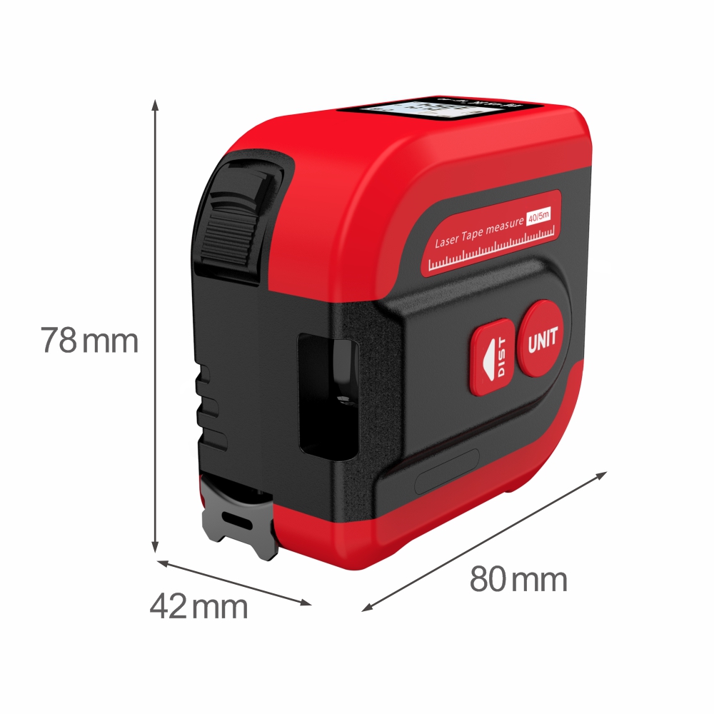 Digital Tape Measure 5M Laser - Projektör lazer mesafe ölçer 40M NF-2240