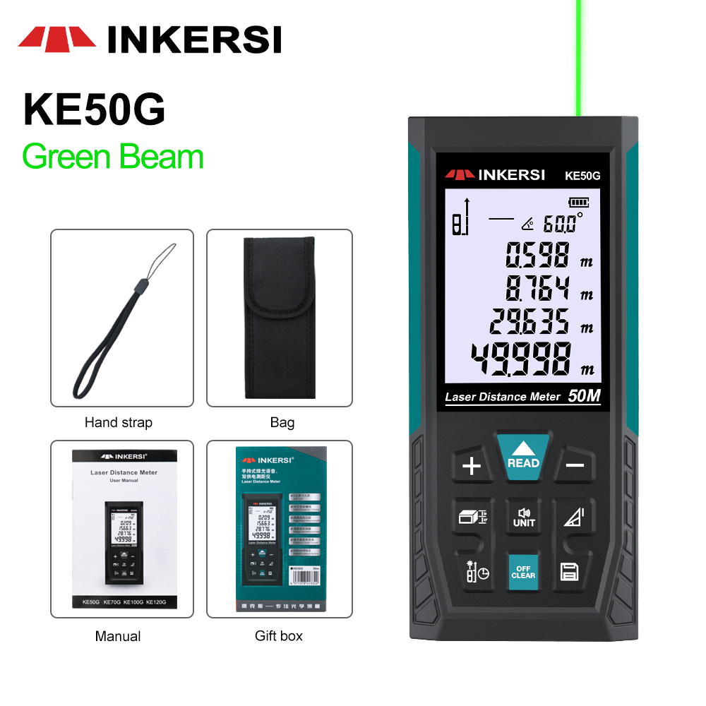 Laser Distance Meter With Bubble Level - Lazerli Mesafe Ölçer, Dijital Mesafe Ölçüm