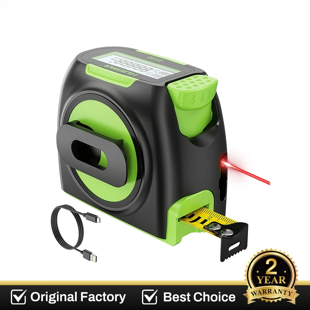 Laser Distance Meter 2 In 1 Tape - Dijital 60M 197ft Lazer Ölçüm Cihazı