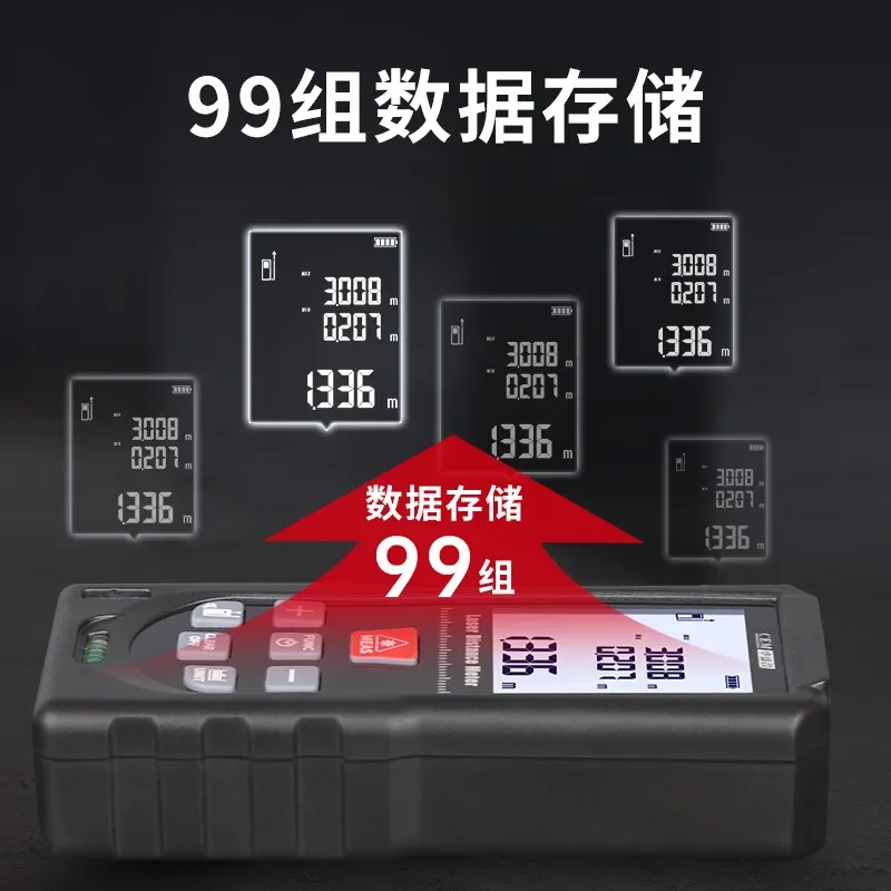Laser Distance Meter With Bubble Level - Gerçek RMS değerine sahip Lazer Mesafe