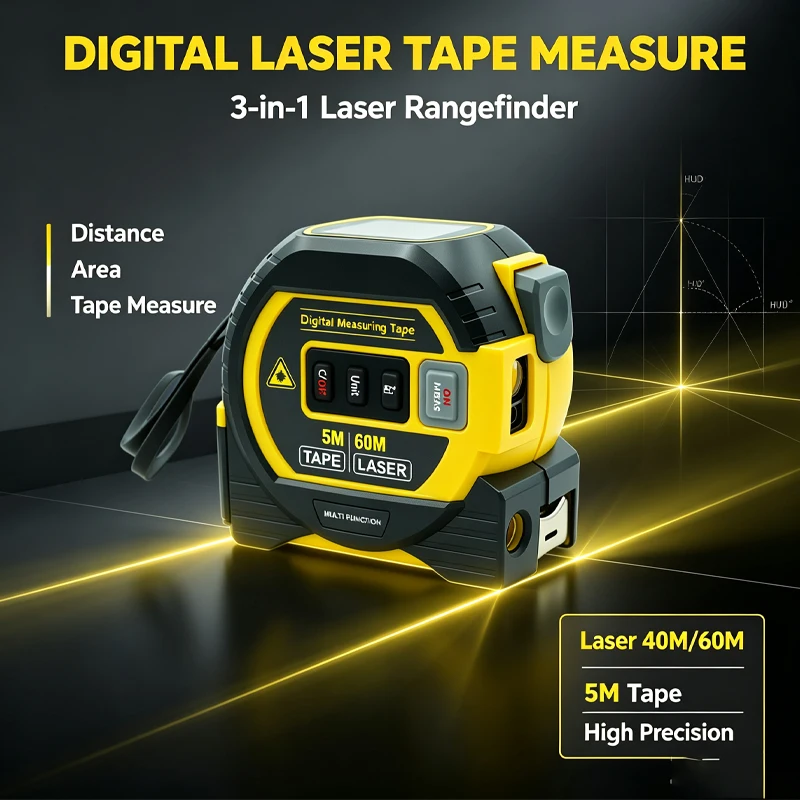 2026 Model Yeni Lazerli Şerit  - Digital Tape Measure 5M Laser incelemesi ve fiyatı