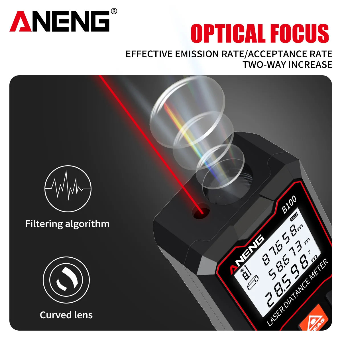 ANENG B40 B60 B80 B100 El Tipi - Laser Measure Area Volume Calculator incelemesi ve fiyatı