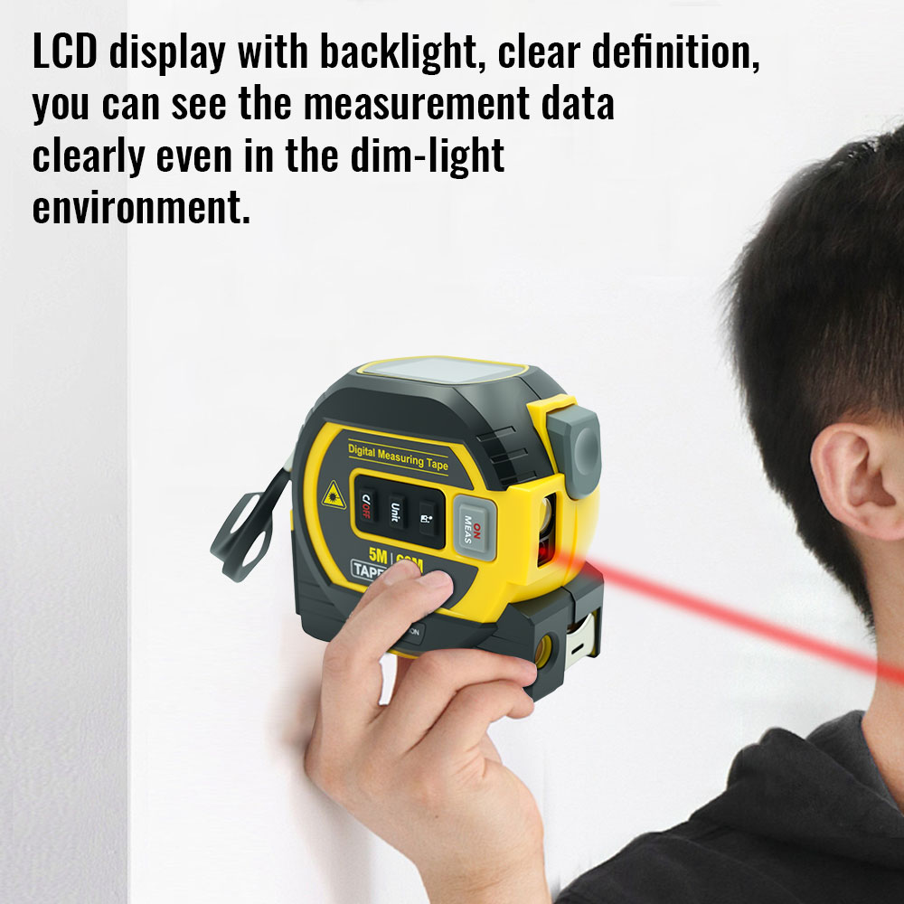 Lazer Metre Ölçüm Cihazı Bina  - Digital Tape Measure 5M Laser incelemesi ve fiyatı
