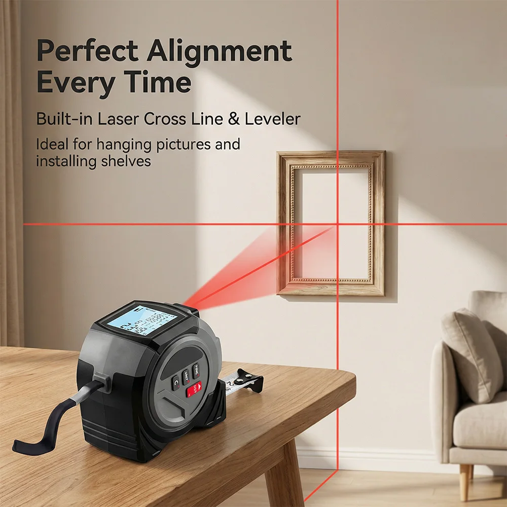 WENMEICE 40m/60m Lazer Mezura  - Digital Tape Measure 5M Laser incelemesi ve fiyatı