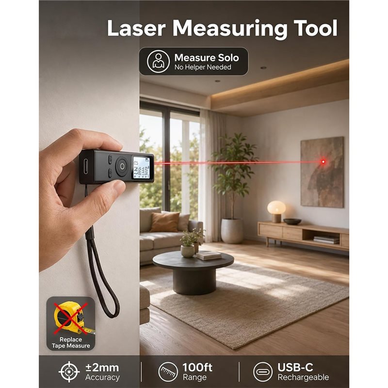 SOFT-Mini Cep Boyutu Lazer Ölç - Mini Laser Measure Keychain incelemesi ve fiyatı