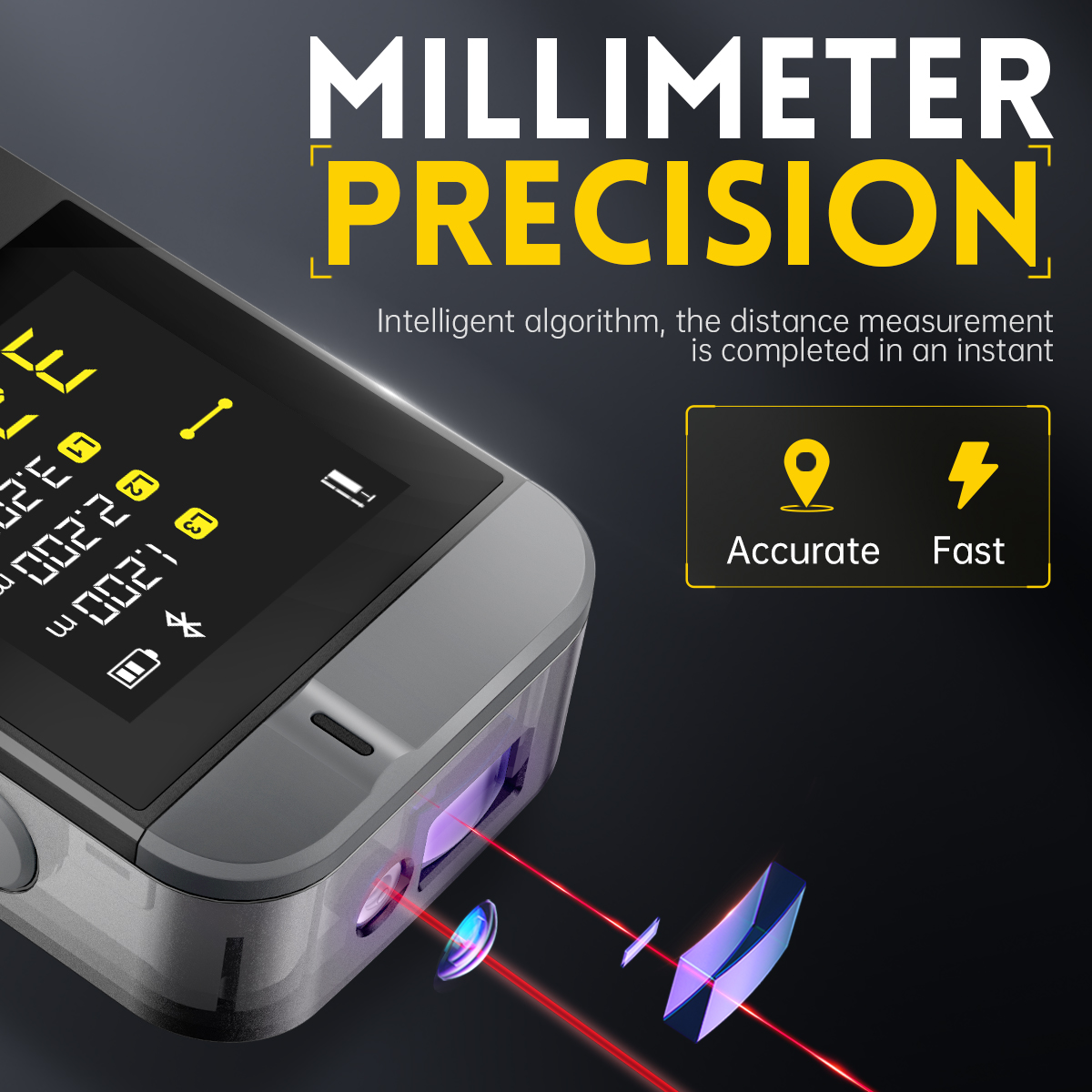 FNIRSI IR40 lazer telemetre 40 - Laser Measure 40M Bluetooth incelemesi ve fiyatı