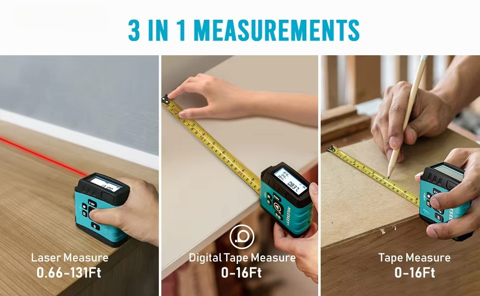 Lazer Dijital Mezura Toptan Ka - Digital Tape Measure 5M Laser incelemesi ve fiyatı