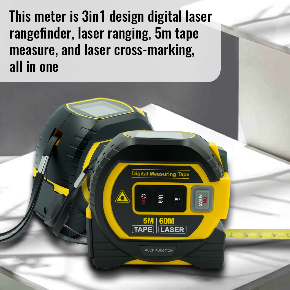 2026 Yeni Lazer Metre 3'ü 1 Ar - Digital Tape Measure 5M Laser incelemesi ve fiyatı
