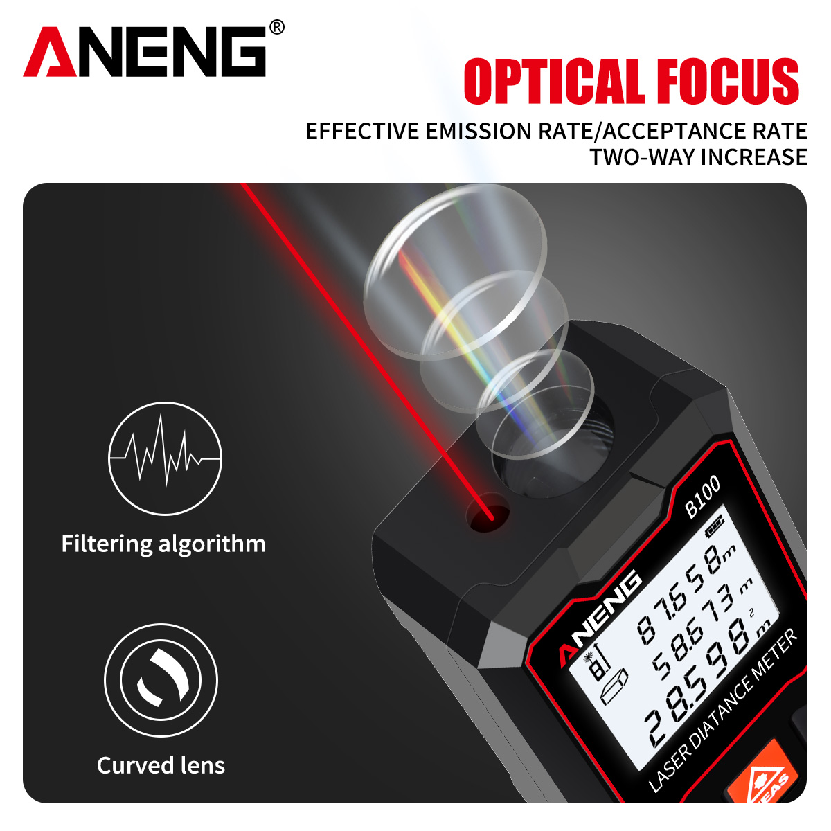 ANENG B40 B60 B80 B100 El Tipi - Laser Measure Area Volume Calculator incelemesi ve fiyatı