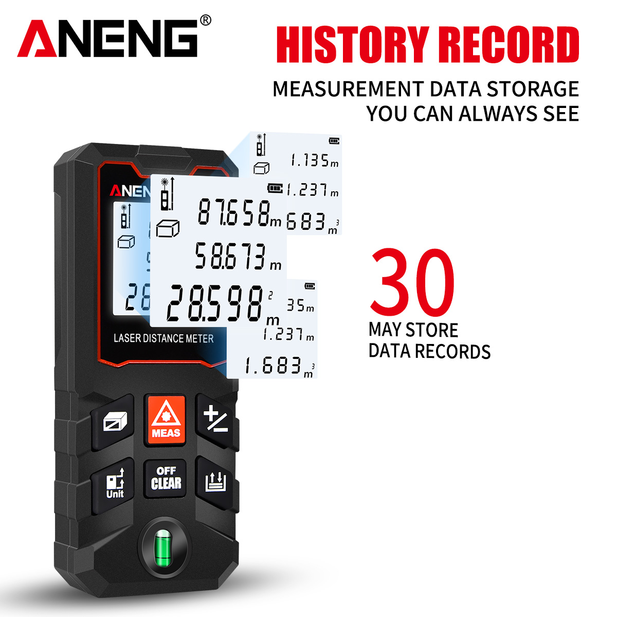 ANENG B40 B60 B80 B100 El Tipi - Laser Measure Area Volume Calculator incelemesi ve fiyatı