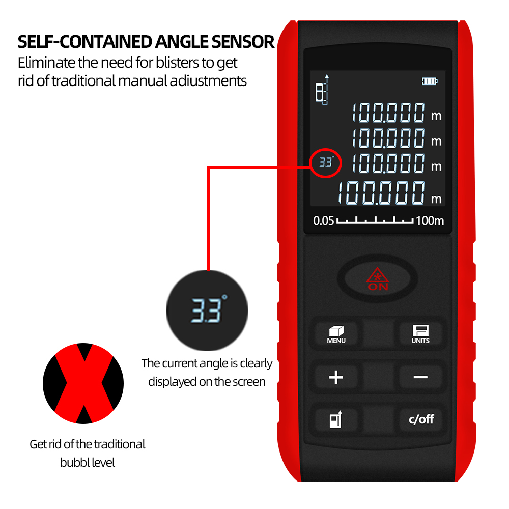 Profesyonel Lazer Mesafe Ölçer - Laser Distance Meter 100M incelemesi ve fiyatı