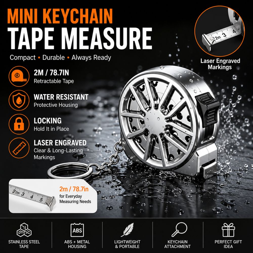 2M Anahtarlık Şerit Metre, Ele - Mini Laser Measure Keychain incelemesi ve fiyatı