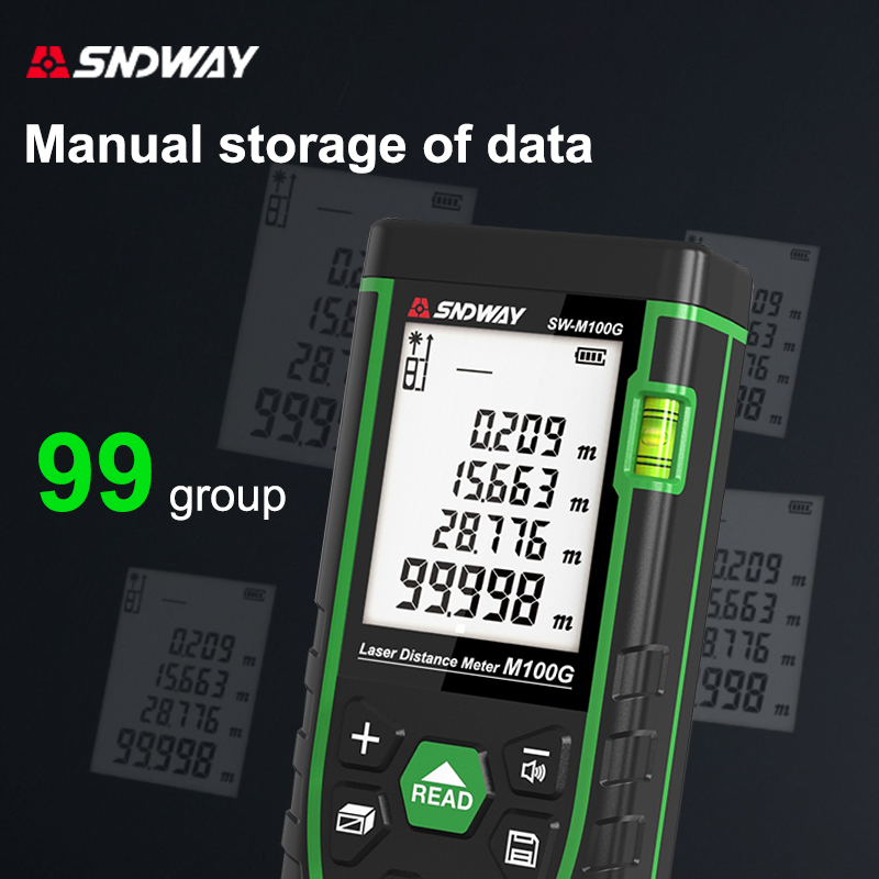 SNDWAY Lazer Mesafe Ölçer 50m  - Laser Distance Meter With Bubble Level incelemesi ve fiyatı