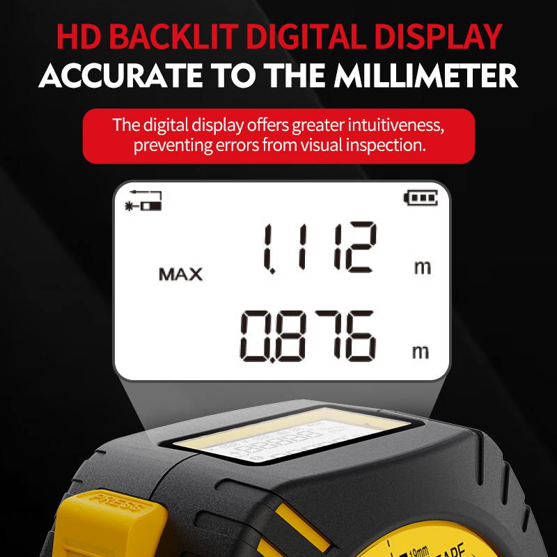 Nohawk Lazer Mezura Yüksek Has - Digital Tape Measure 5M Laser incelemesi ve fiyatı