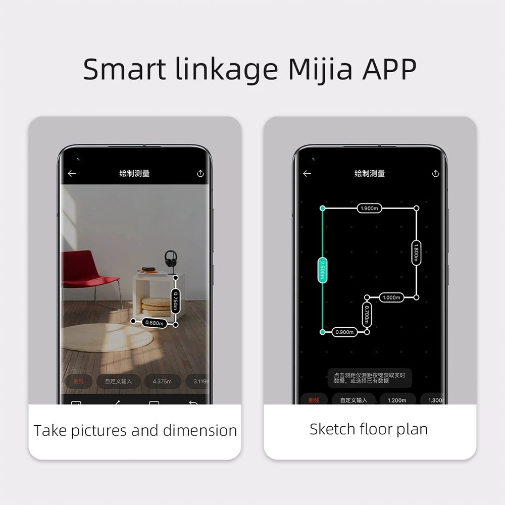 Mijia Akıllı Lazer Mesafe Ölçe - Laser Distance Meter 2 In 1 Tape incelemesi ve fiyatı
