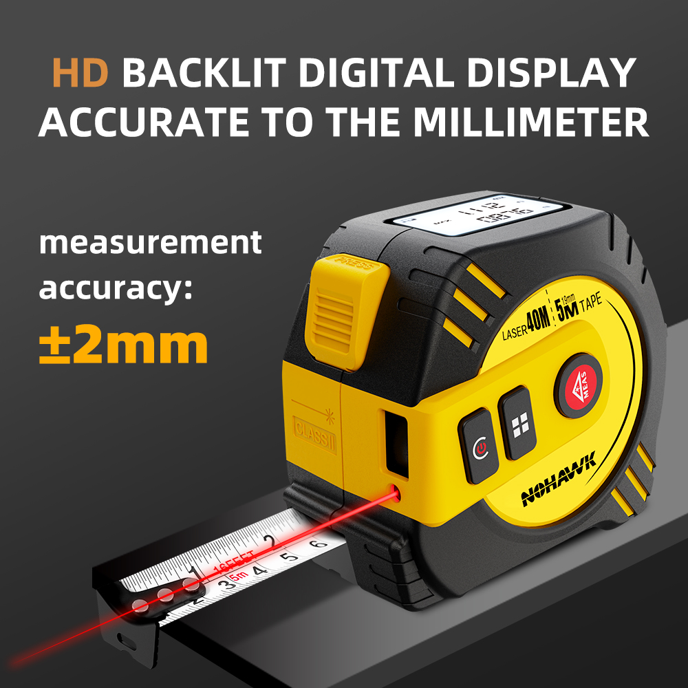 Nohawk 2'si 1 Arada Lazer Mezu - Laser Distance Meter 2 In 1 Tape incelemesi ve fiyatı