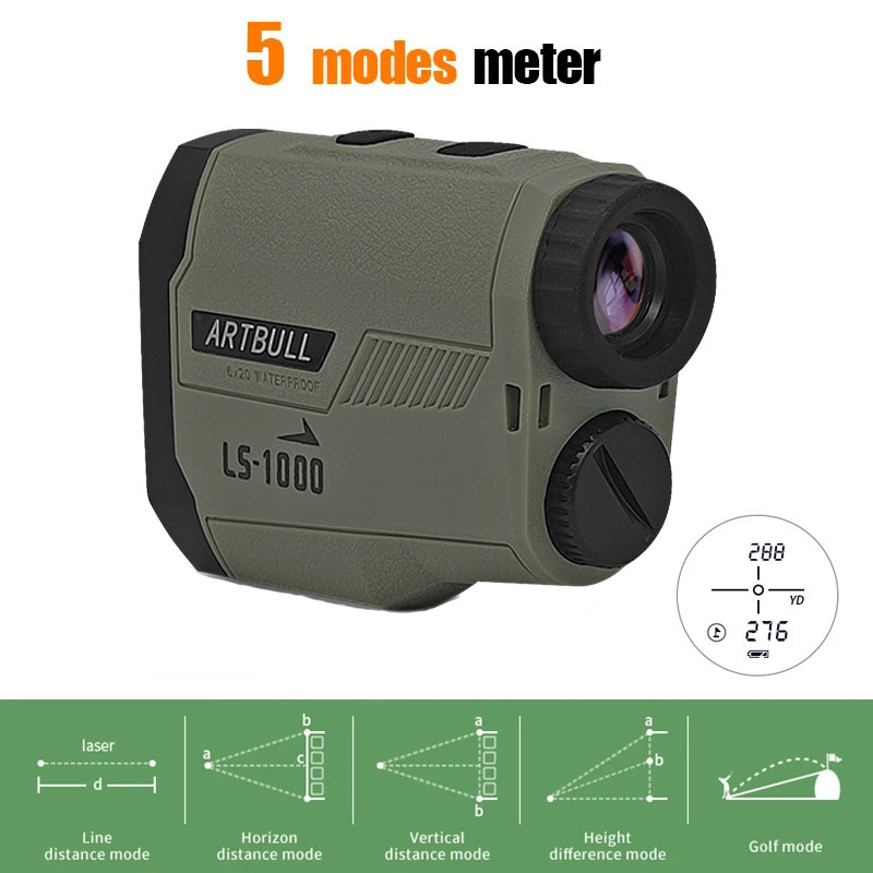 ARTBULL Lazer Uzaklık Ölçer Av - Golf Rangefinder Laser Slope incelemesi ve fiyatı