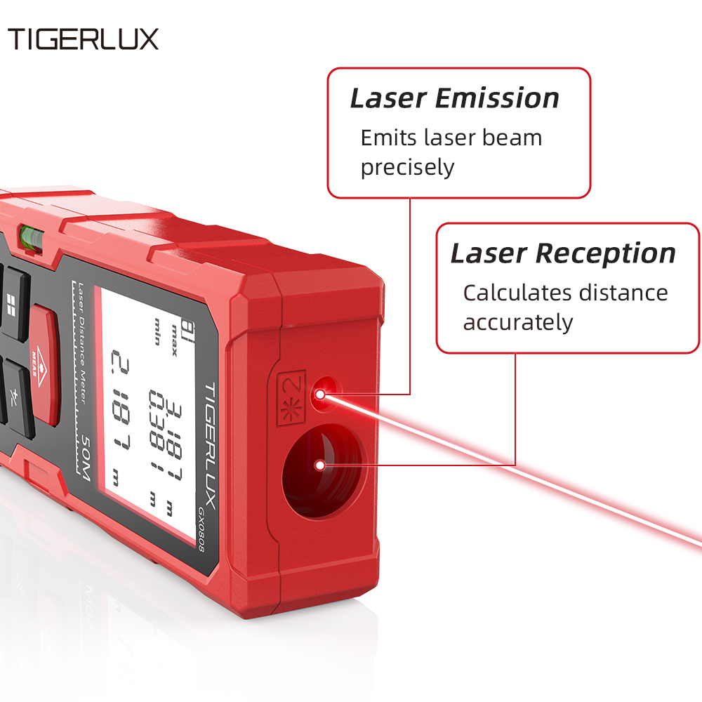 Lazer Mesafe Ölçer 50M 120M İk - Laser Distance Meter With Bubble Level incelemesi ve fiyatı