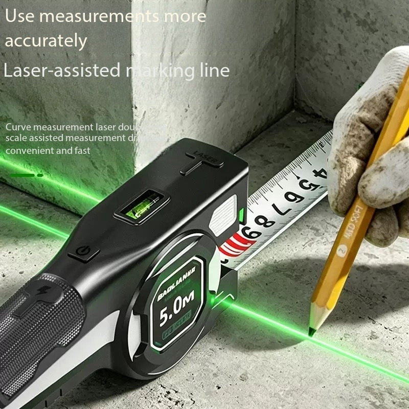 Üçü bir arada dijital ekranlı  - Digital Tape Measure 5M Laser incelemesi ve fiyatı