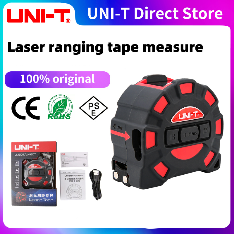 UNI-T LM50T LM60T Lazer Mesafe - Laser Distance Meter 2 In 1 Tape incelemesi ve fiyatı