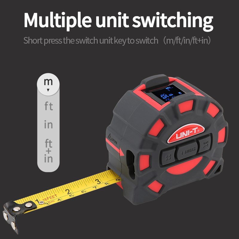 UNI-T LM50T LM60T Lazer Mesafe - Laser Distance Meter 2 In 1 Tape incelemesi ve fiyatı
